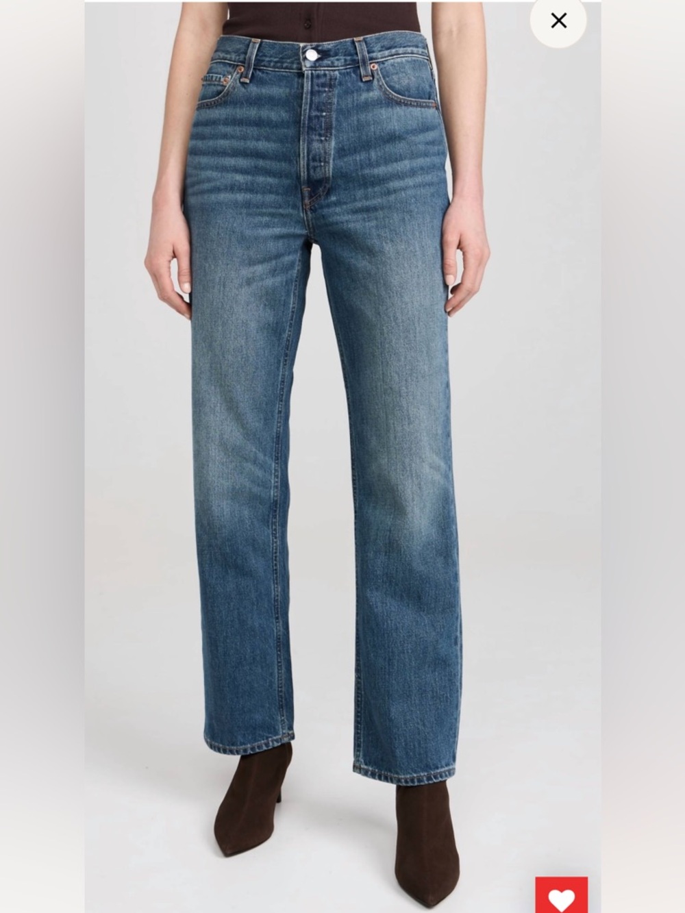 NWT ALEX MILL WOMENS BEV RELAXED JEAN VINTAGE DARK INDIGO STRAIGHT LEG DENIM 28